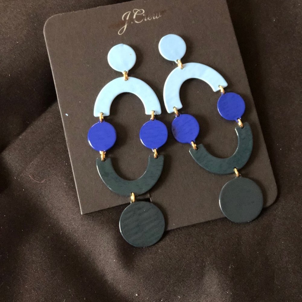 J CREW Smile Dot Earrings